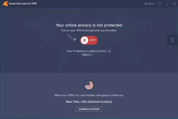 Avast SecureLine VPN Application